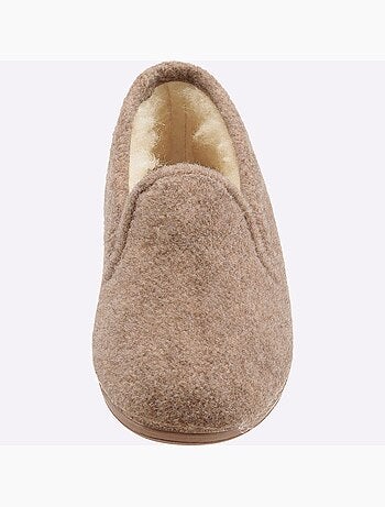 Chaussons chauds en feutre avec intérieur en laine et semelle en caoutchouc - taille standard - witt