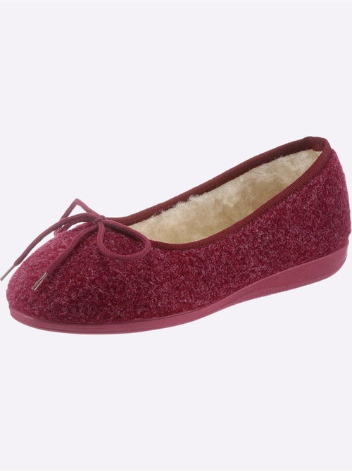 Chaussons en feutre avec nœud décoratif et semelle en caoutchouc - Taille standard - Witt - Kiabi Chaussons en feutre avec nœud décoratif et semelle en caoutchouc - Taille standard - Witt - Kiabi