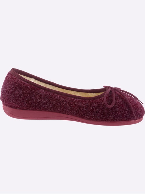 Chaussons en feutre avec nœud décoratif et semelle en caoutchouc - Taille standard - Witt - Kiabi Chaussons en feutre avec nœud décoratif et semelle en caoutchouc - Taille standard - Witt - Kiabi