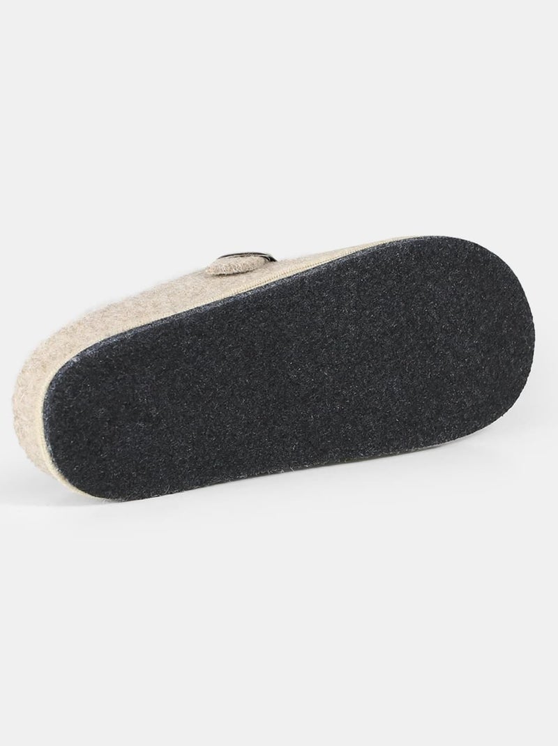 Chaussons en feutre BATA Beige - Kiabi