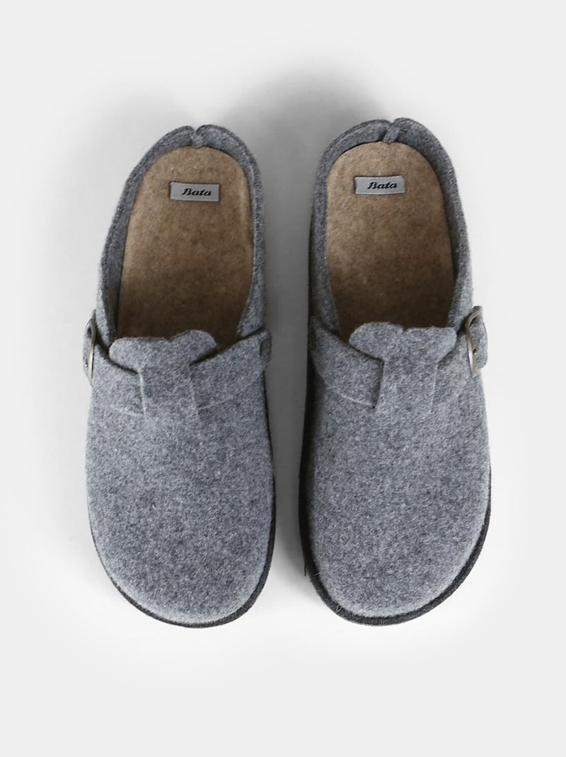 Chaussons en feutre BATA Gris - Kiabi