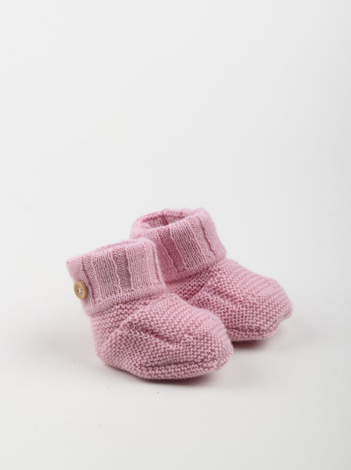 Chaussons en laine mélangée - RETRO - Kiabi