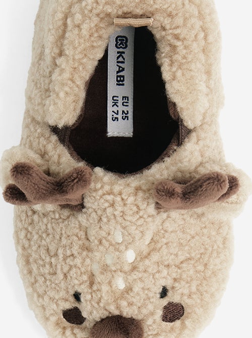 Chaussons en matière moutonnée - Kiabi Chaussons en matière moutonnée - Kiabi