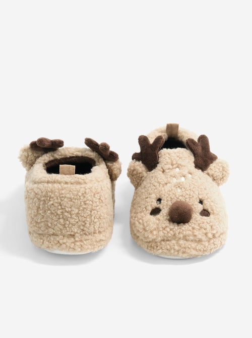 Chaussons en matière moutonnée - Kiabi Chaussons en matière moutonnée - Kiabi