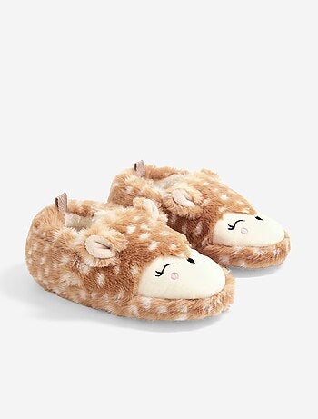 Chaussons en matière moutonnée