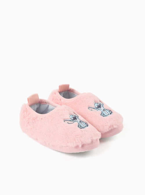 Chaussons en peluche avec broderie stitch - Kiabi Chaussons en peluche avec broderie stitch - Kiabi