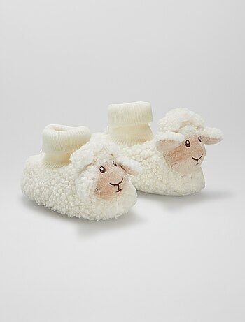 Chaussons en sherpa 'animaux'