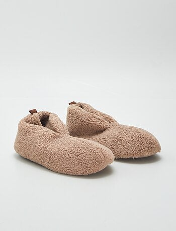 Chaussons en sherpa