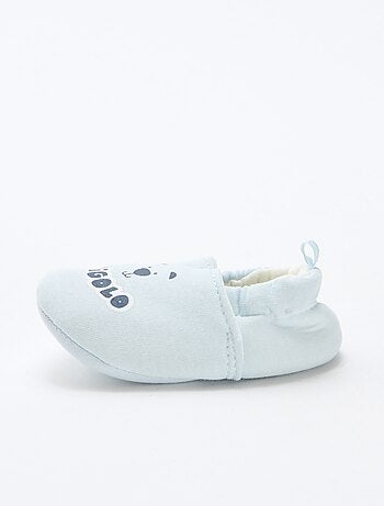 Chaussons en tissu imprimé animal