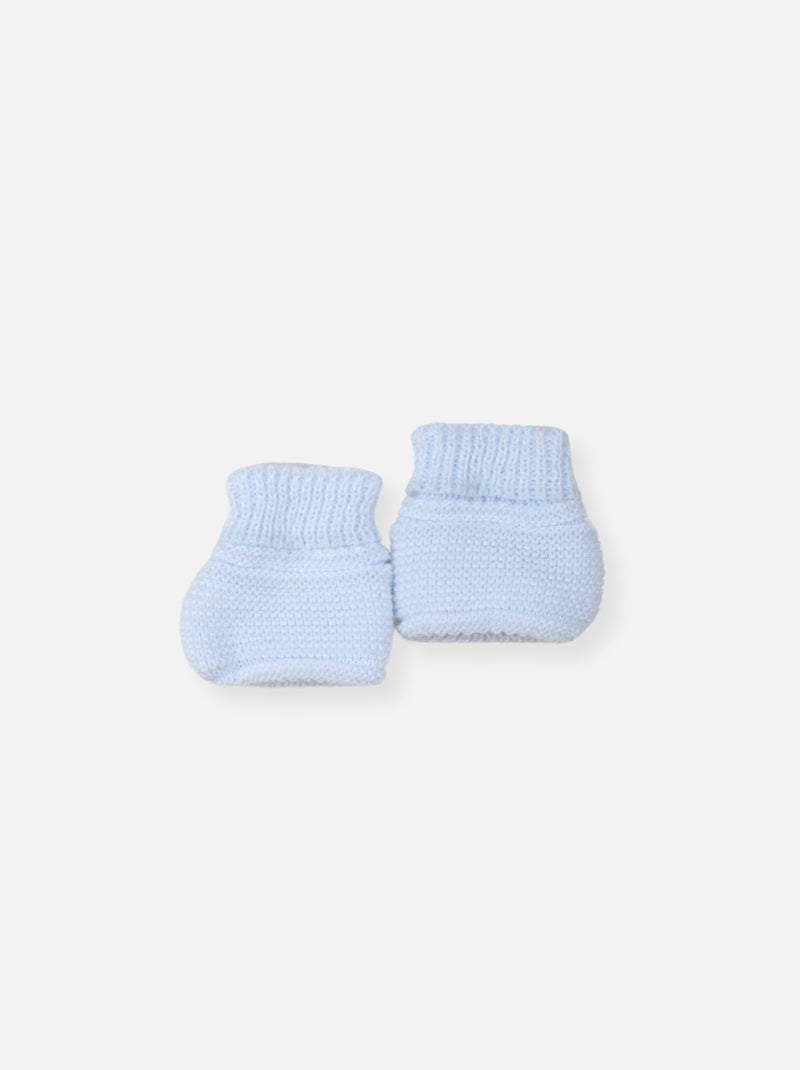 Chaussons en tricot Bleu - Kiabi