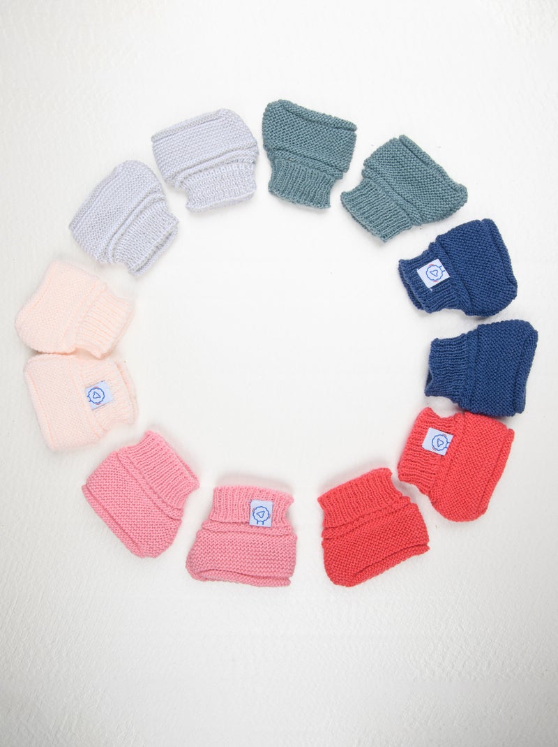 Chaussons en tricot Gris - Kiabi