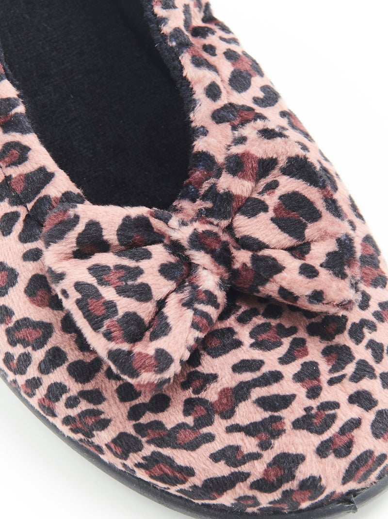 Chaussons en velours - Damart Marron - Kiabi