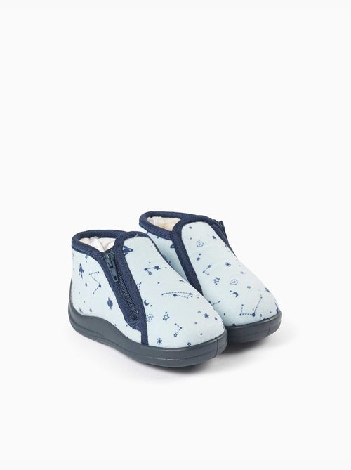 Chaussons en velours avec motif espace - Kiabi Chaussons en velours avec motif espace - Kiabi