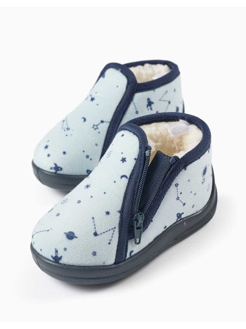 Chaussons en velours avec motif espace - Kiabi Chaussons en velours avec motif espace - Kiabi