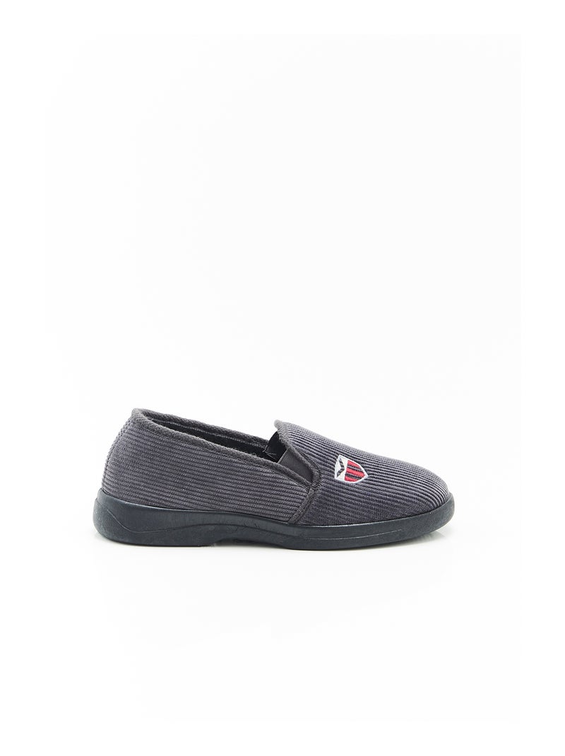Chaussons en velours côtelé - Damart Gris - Kiabi