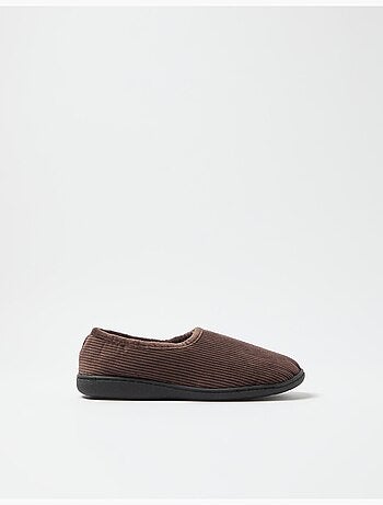 Chaussons en velours côtelé, MO Fashion