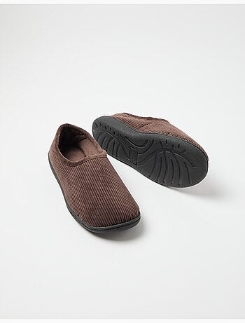 Chaussons en velours côtelé, MO Fashion