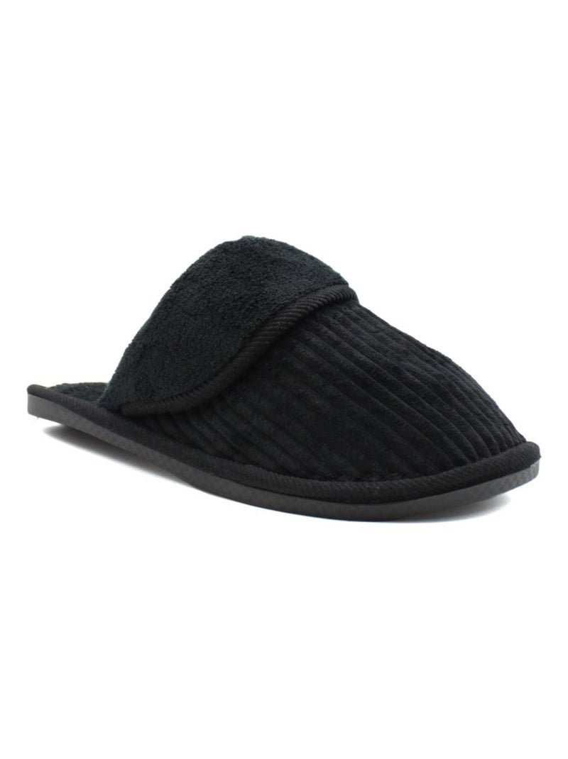 Chaussons en velours Kebello Noir Noir - Kiabi