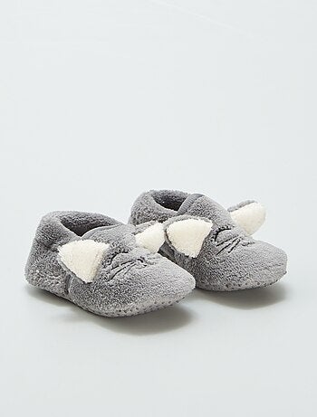 Chaussons en velours 'souris'