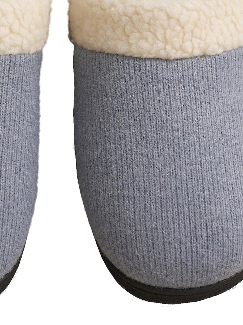Chaussons fausse fourrure COMPLEMENTOS Bleu - Kiabi