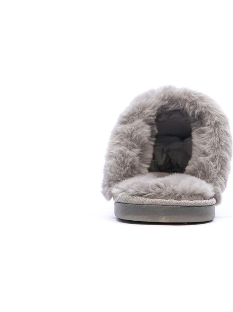 Chaussons femme Gris Argenté - Kiabi