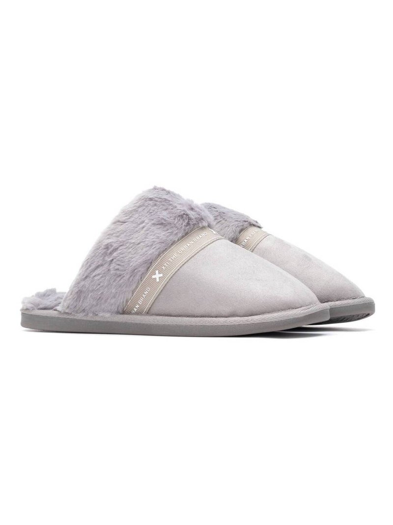 Chaussons femme Gris - Kiabi
