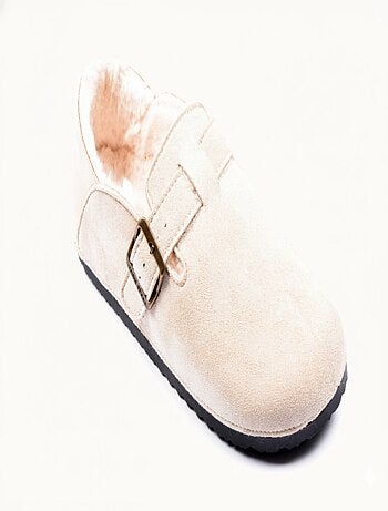 Chaussons Femme Hiver Sabots d’Intérieur Fourrés MD8845