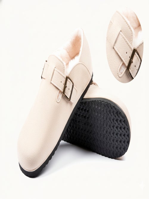 Chaussons Femme Hiver Sabots d’Intérieur Fourrés MD8845 - Kiabi