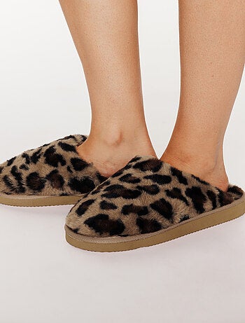 Chaussons femme leopard Anaelle - RougeGorge Lingerie