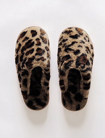 Chaussons femme leopard Anaelle - RougeGorge Lingerie