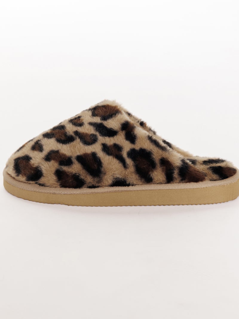 Chaussons femme leopard Anaelle - RougeGorge Lingerie Marron caramel - Kiabi