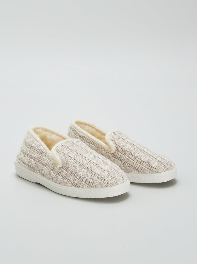Chaussons fermés Beige - Kiabi