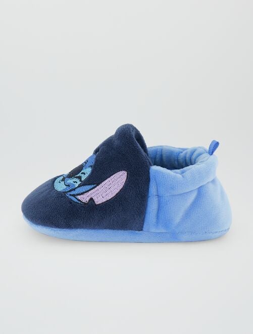chaussures premiers pas bebe garcon bicolores dessus cuir bleu chaussures  de parc promos