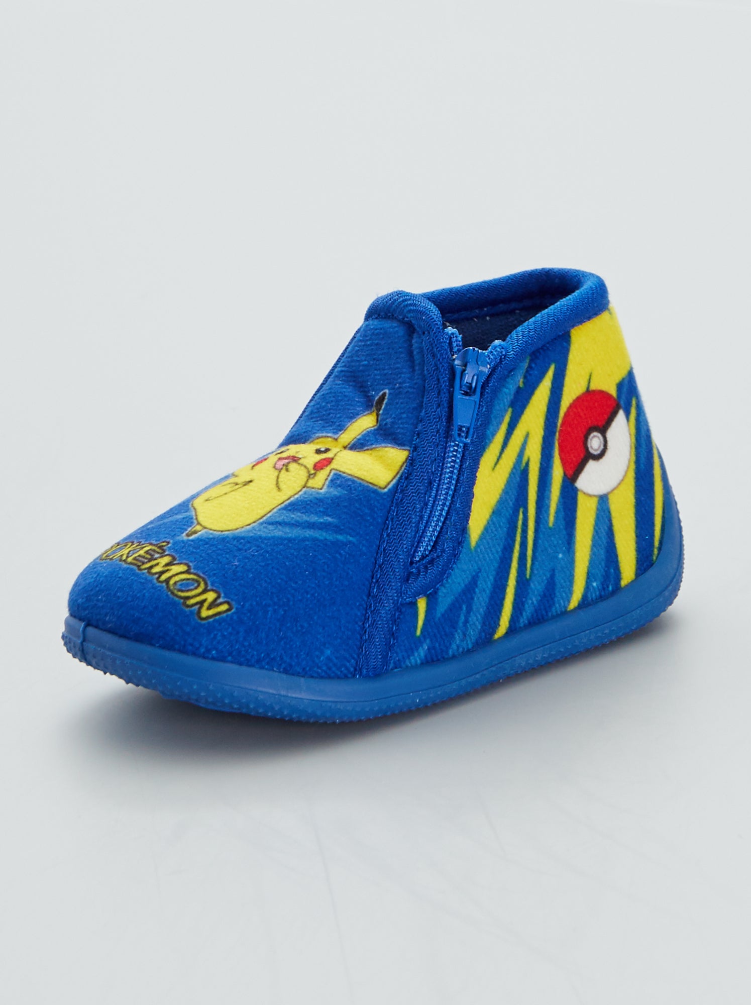 Chaussons Mules Pokémon Pour Garçon - Taille 32, Bleu - Lavable En Machine, Confortables, Design Officiel - 10