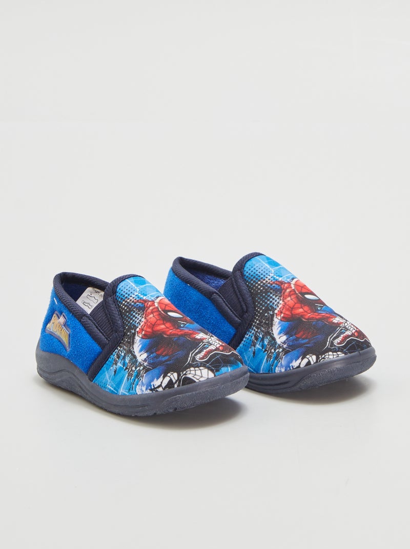 Chaussons fermés 'Spider-Man' bleu - Kiabi