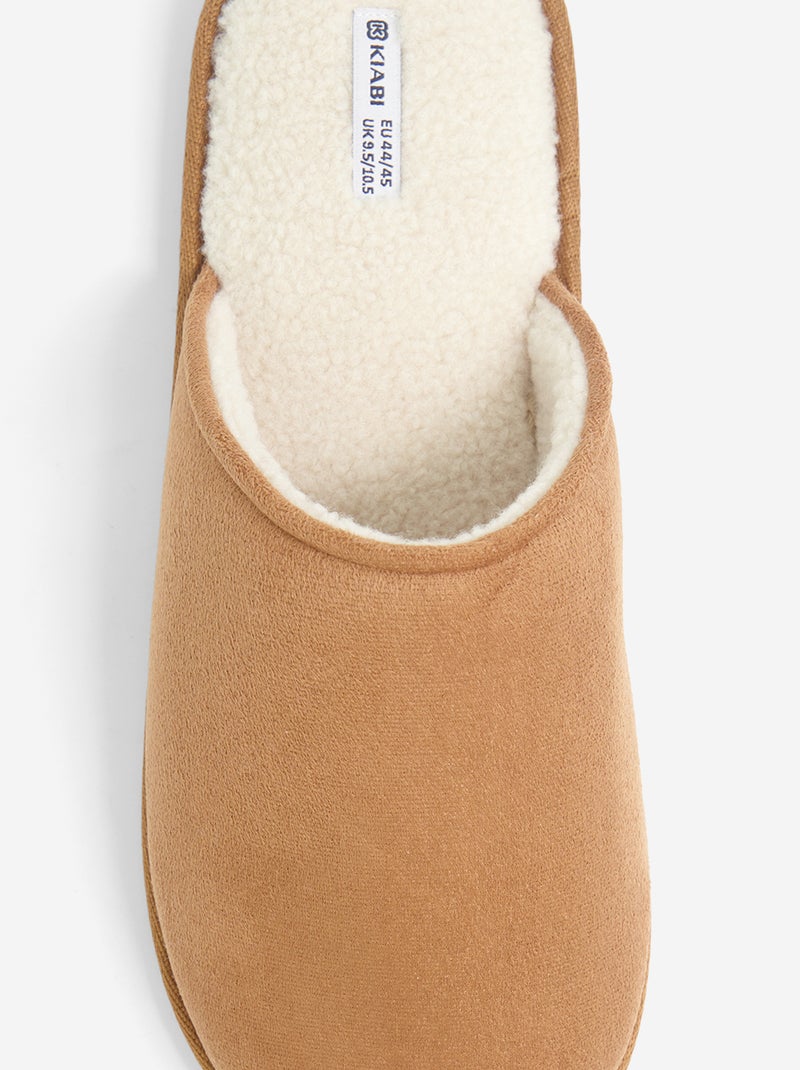 Chaussons fourrés Marron - Kiabi