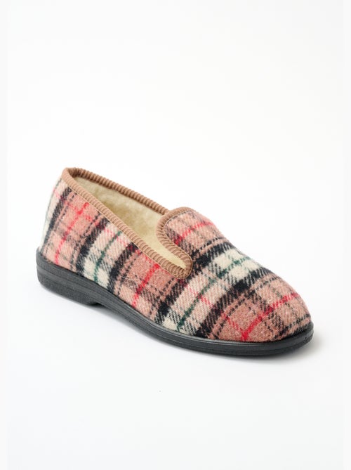 Chaussons grande largeur fourrés laine mixtes - Afibel - Kiabi