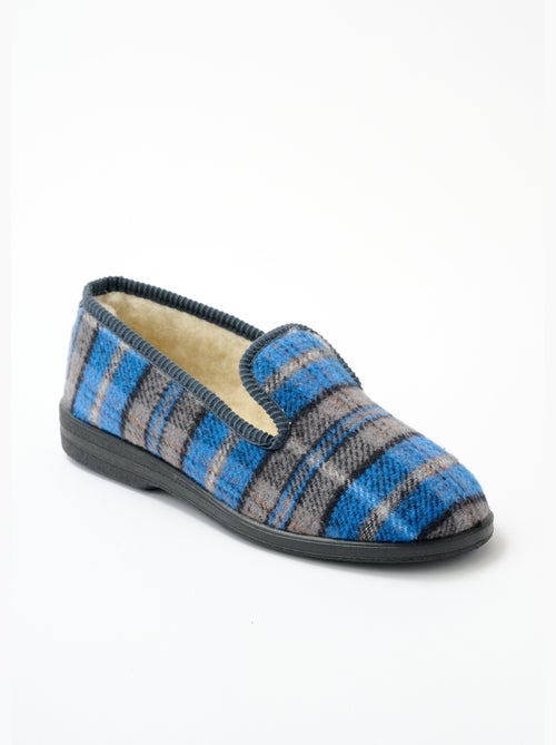 Chaussons grande largeur fourrés laine mixtes - Afibel - Kiabi