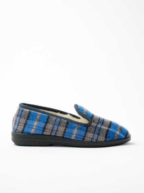 Chaussons grande largeur fourrés laine mixtes - Afibel - Kiabi