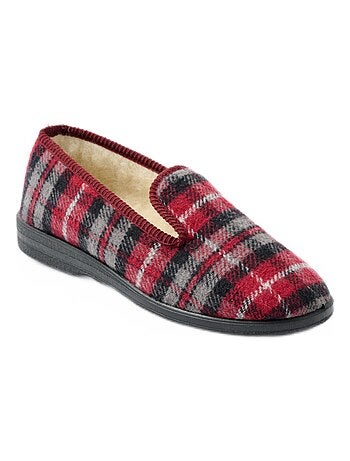 Chaussons grande largeur fourrés laine mixtes - Afibel