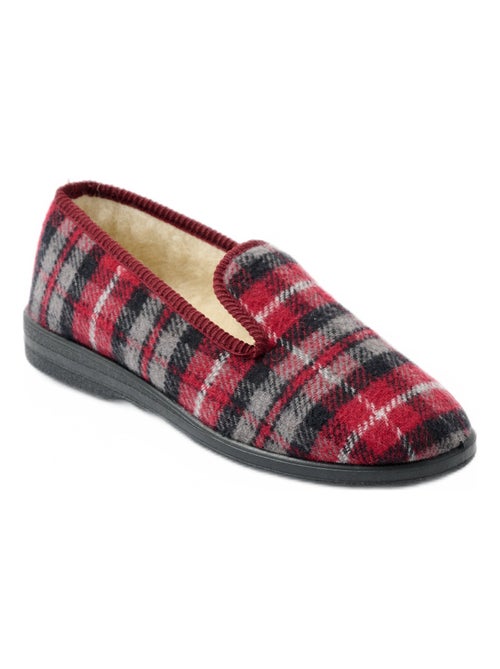 Chaussons grande largeur fourrés laine mixtes - Afibel - Kiabi