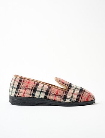 Chaussons grande largeur fourrés laine mixtes