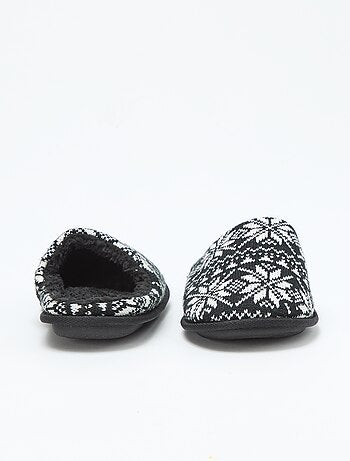 Chaussons jacquard tricot Noël