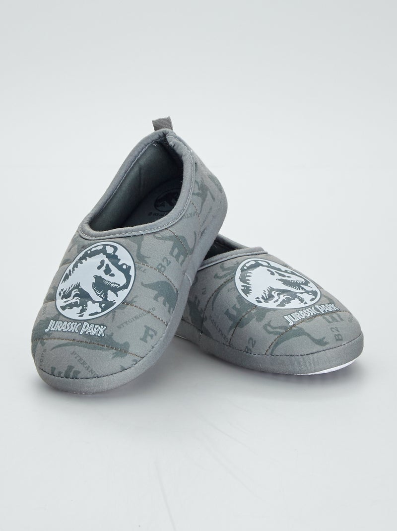 Chaussons 'Jurassic Park' Gris - Kiabi