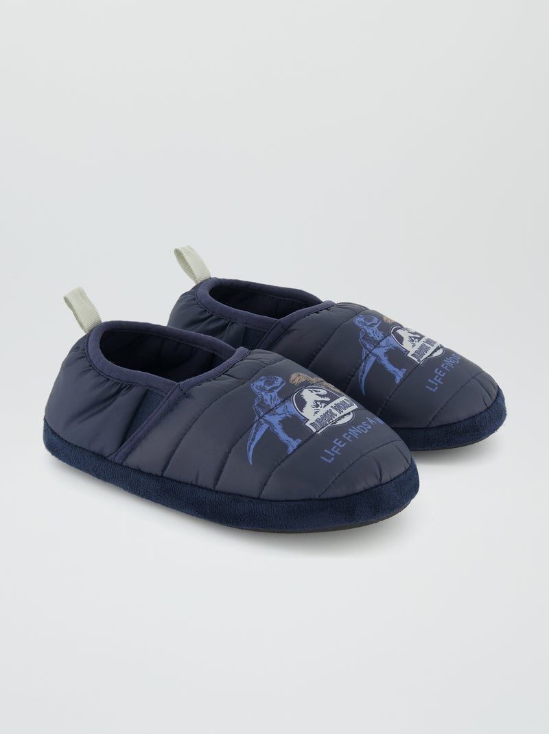 Chaussons 'Jurassic World' bleu foncé - Kiabi