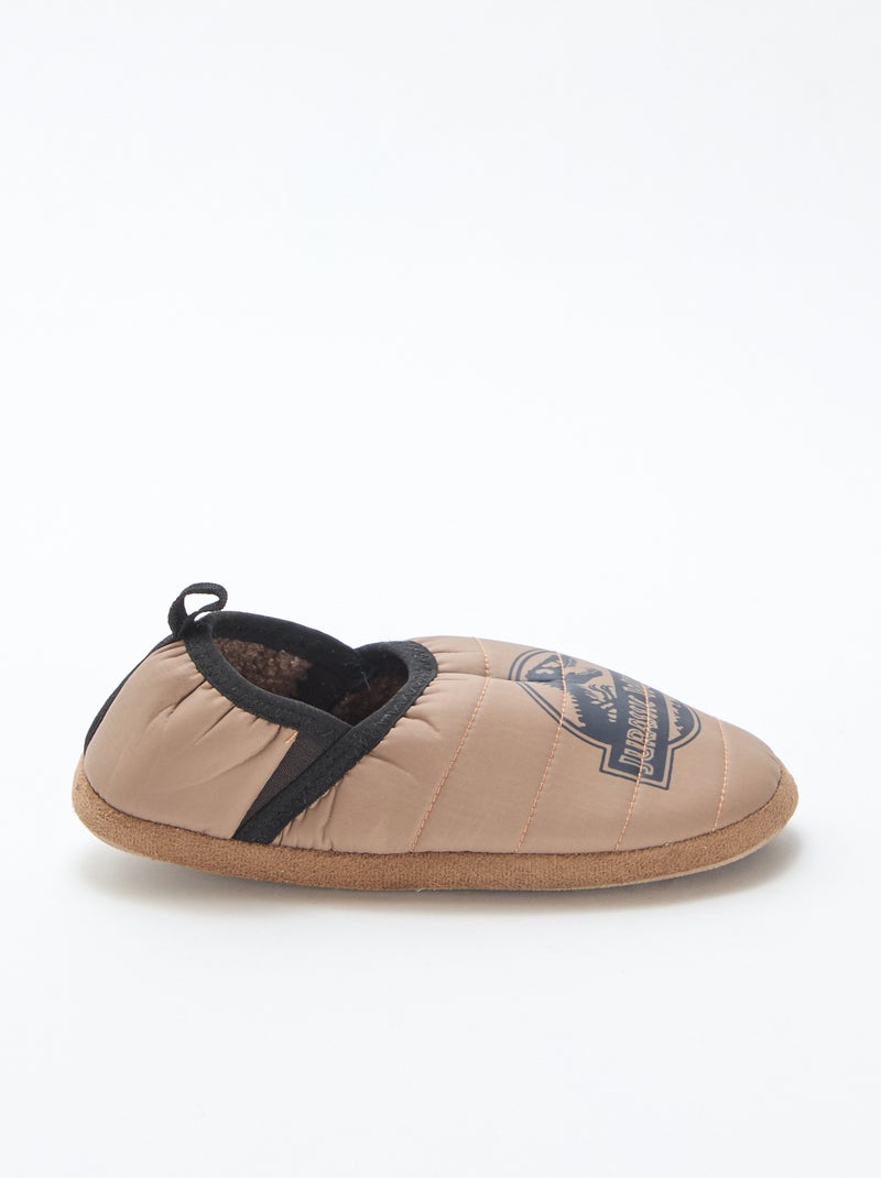 Chaussons 'jurassic world' Marron - Kiabi