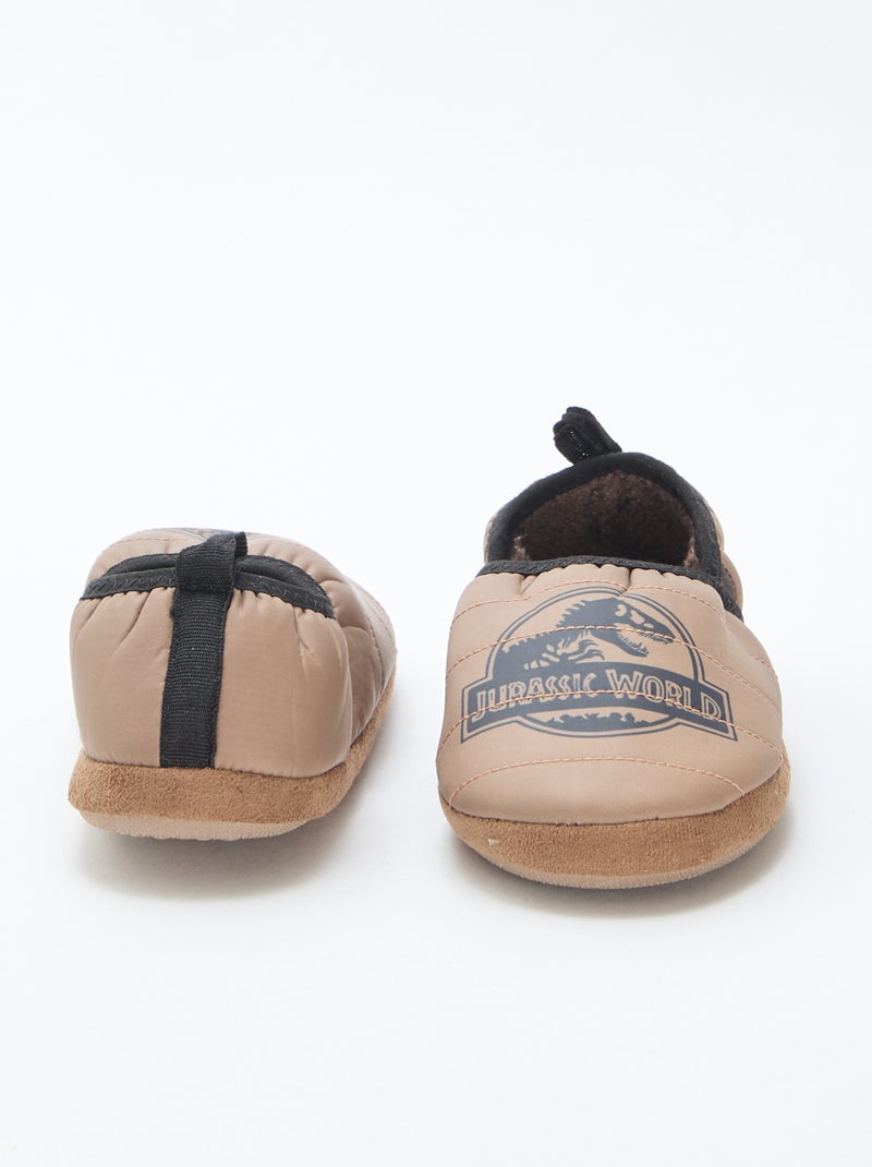 Chaussons 'jurassic world' Marron - Kiabi