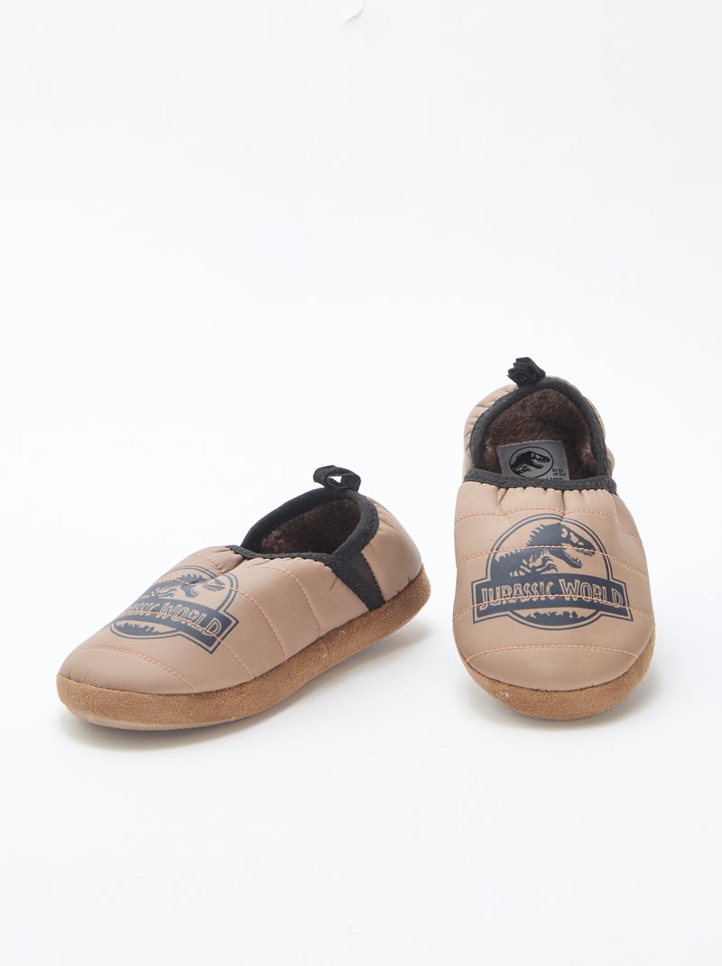 Chaussons 'jurassic world' Marron - Kiabi