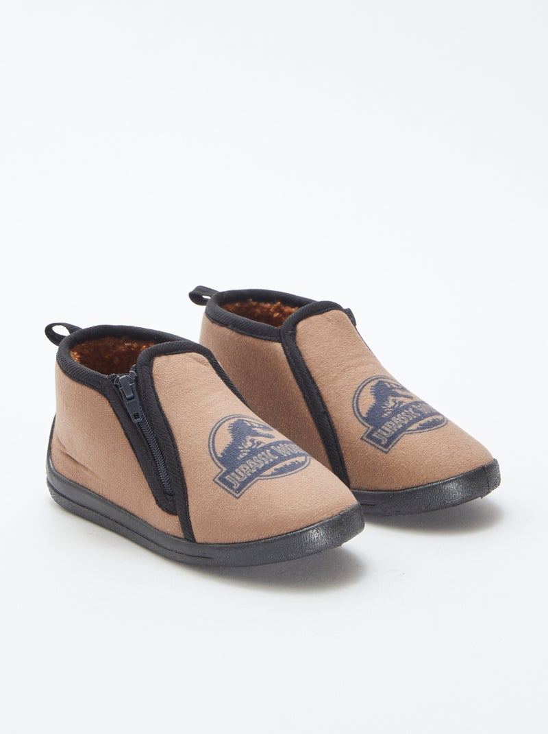 Chaussons 'Jurassic World' Marron - Kiabi