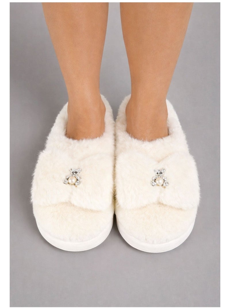 Chaussons Kebello Blanc - Kiabi